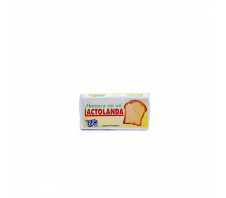 MANTECA LACTOLANDA S/SAL 200GRS. (10)