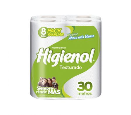 PAPEL HIG. HIGIENOL TEXTURADO 8X30MTS (6)