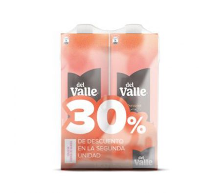 PACK X 2 JUGOS DEL VALLE DURAZNO 1,5 L (1)
