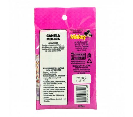 CANELA MOLIDA MICKEY 50 GRS.