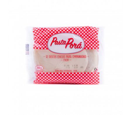 DISCO PASTA PORA P/ FREIR CHICO X 12UN