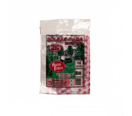 BOLSA P/RES. BASE BASE P/BAÑO MED 10UN