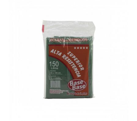 BOLSA P/RES. BASE BASE SUP. ALTA RESIST.150 LTRS 10UN