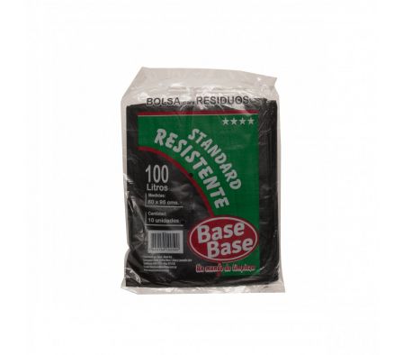 BOLSA P/RES. BASE BASE EST. RESISTENTE 100 LTRS 10UN