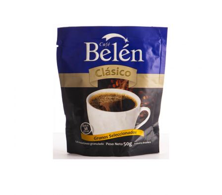 CAFE BELEN SOLUBLE CLASICO POUCH X 50 GRS (24)