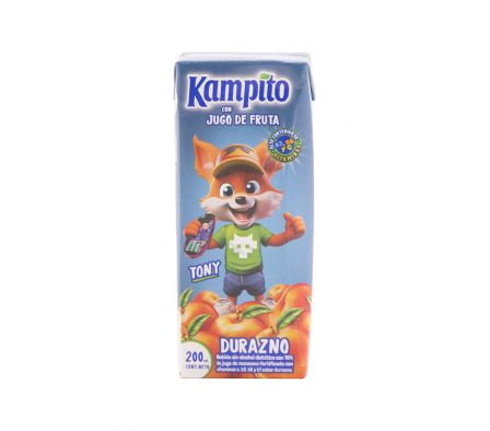 JUGO KAMPITO TETRA DURAZNO 200ML (18)