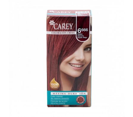 TINTE KIT CAREY RUBIO OSC. SUPER ROJO Nº6,666