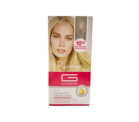 KIT TINTE GUISSENY RUBIO EXT.CL.CENIZ.INTEN.Nº10.11 (12)