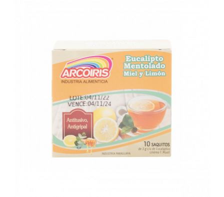 TE ARCOIRIS EUCALIPTO/MIEL/LIMON 10 X 3GR (24)