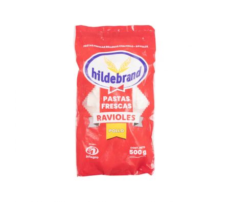 RAVIOLES HILDEBRAND RELLENAS C/POLLO X 500GR