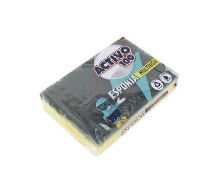 ESPONJA ACTIVO 100 MULTIUSO X UND. (60)