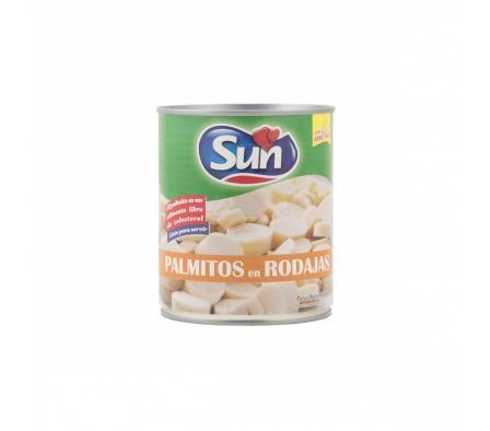 PALMITO EN RODAJAS ABRE FACIL SUN 800GR (12)