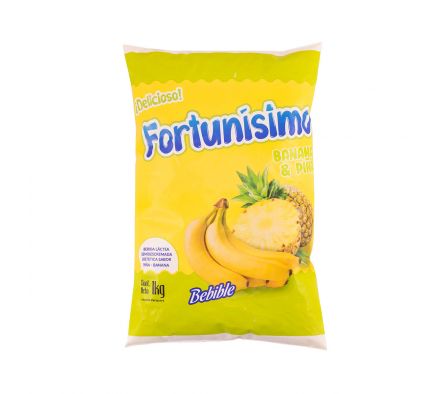 BEBIDA LACTEA FER. FORTUNISIMO PIÑA/BAN 1LT SACHET