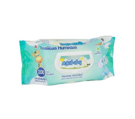 TOALLITA HUMEDA AGUBABY  X 100UN (12)