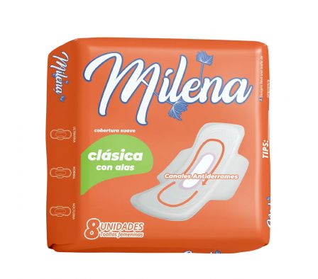 TOALLA HIG. MILENA C/ALAS X 8UN (48)