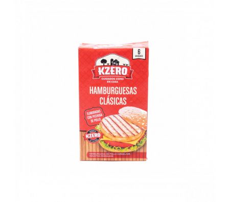 (CR2724NVO) HAMB. DE POLLO KZERO X 6 UN (24)