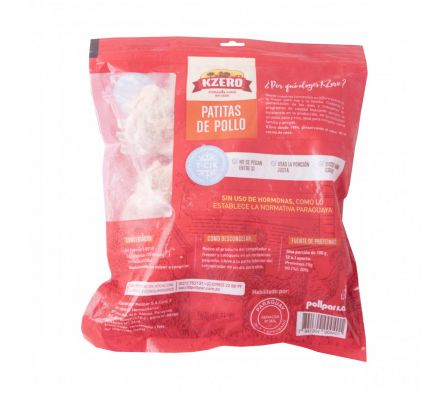 (CR04ITCIK) KZERO PATITAS DE POLLO T-CIK IQF BOLSA