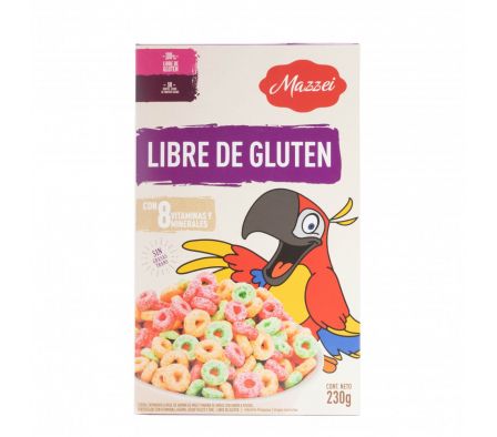 CEREAL MAZZEI AROS FRUT. S/GLUTEN 230GR (10)