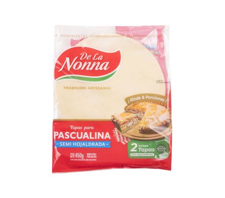TAPA P/ PASCUALINA DE LA NONNA SEMI HOJ.X 450 GR