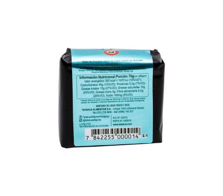 MEGA ALFAJOR TATAKUA NUTELA 70 GR.