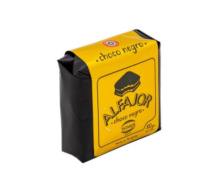 MEGA ALFAJOR TATAKUA CHOCO NEGRO 80 GR.