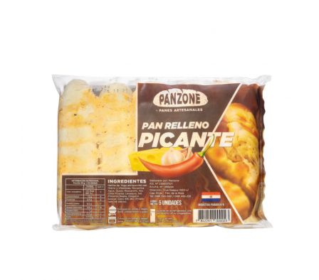 PAN ARTESANAL PANZONE AJO/QUESO/PICANTE 350GR