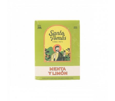 YERBA MATE SANTO TOMAS MENTA Y LIMÓN X 250G (20)