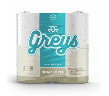 PAPEL HIG. GREYS H.S 30MTS X 4UN (12)