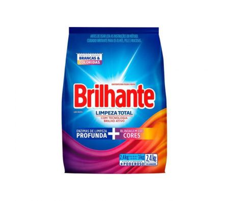 JABON EN POLVO BRILHANTE LIMPEZA TOTAL 6X2.4KG