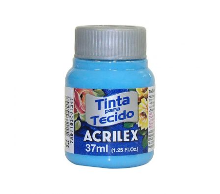 TINTA P/ TEJIDO ACRILEX CELESTE 37ML (12)