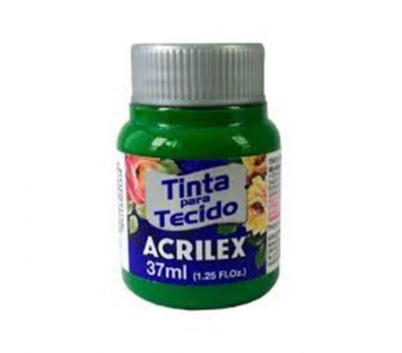 TINTA P/ TEJIDO ACRILEX VERDE 37ML (12)
