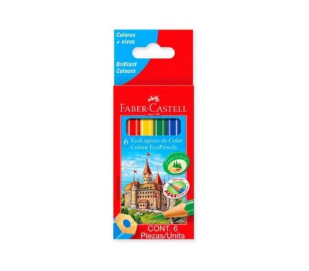 LAPIZ DE COLOR FABER ECOLAPIZ X 6UND (24)