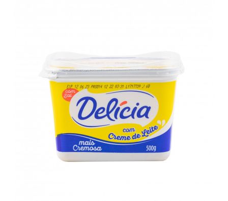 MARGARINA DELICIA C/ CREMA DE LECHE 500G POTE (12)