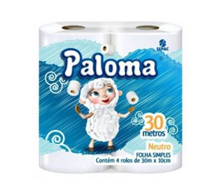 PAPEL HIG. PALOMA NEUTRO H/S 30MTS X 4 (16)
