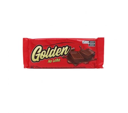 BARRA DE CHOCOLATE GOLDEN C/LECHE X 90GR (10)
