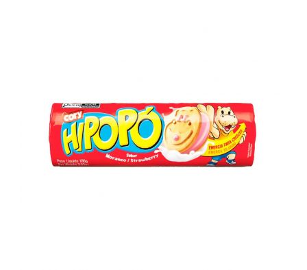 GALLETITA RELLENA HIPOPO FRUTILLA X 80GR (30)