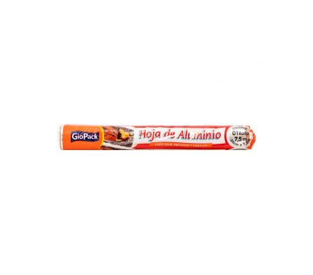 HOJA DE ALUMINIO GIOPACK 30 CM X 7,5 MTS (25)