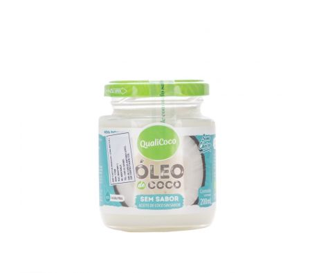 ACEITE QUALICOCO DE COCO S/SABOR 200ML (12)
