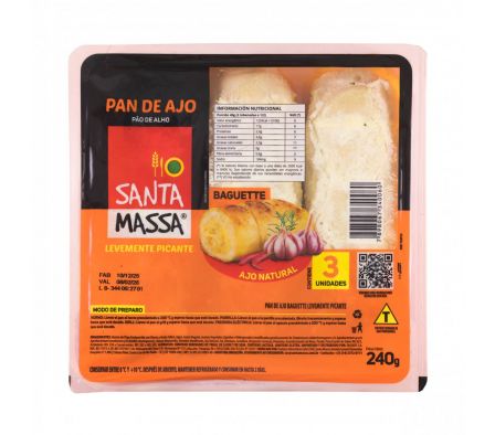 PAN DE AJO STA. MASSA PICANTE 240GR (10)