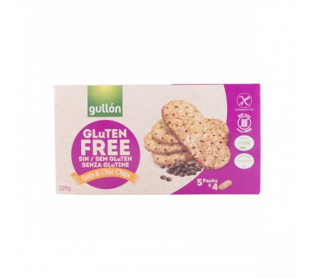 GALLETITA GULLON AVENA Y CHIP SIN GLUTEN 220GR (8)