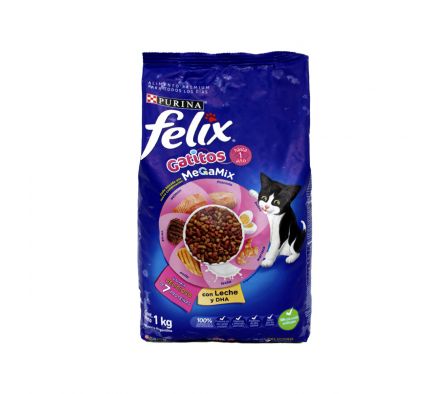ALIM. P/GATO FELIX GATITOS MEGAMIX X 1KG (8)
